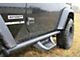 Fab Fours Side Step Bars; Black (07-18 Jeep Wrangler JK 2-Door)