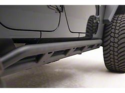 Fab Fours Tube Rock Sliders; Matte Black (18-24 Jeep Wrangler JL 4-Door)