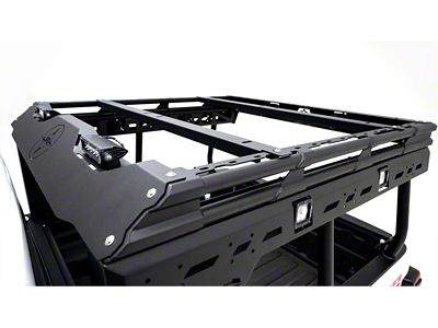 Fab Fours Overland Bed Rack Crossmembers; Bare Steel (16-23 Tacoma)