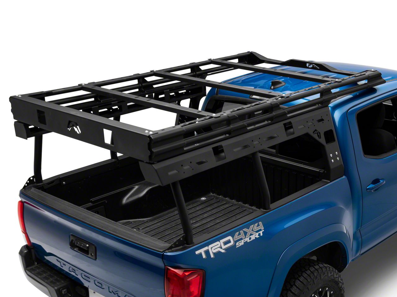 Fab Fours Tacoma Overland Bed Rack; Matte Black TTOR-01-1 (16-23 Tacoma ...