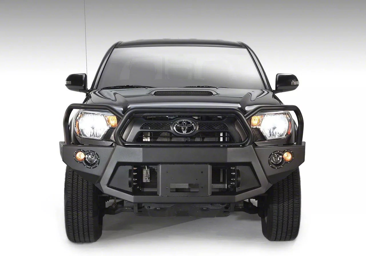 Fab Fours Tacoma Premium Winch Front Bumper with Full Guard; Matte ...