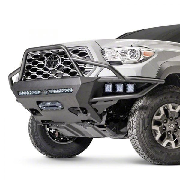 Fab Fours Tacoma Ultra Light Hybrid Winch Front Bumper with High Pre ...