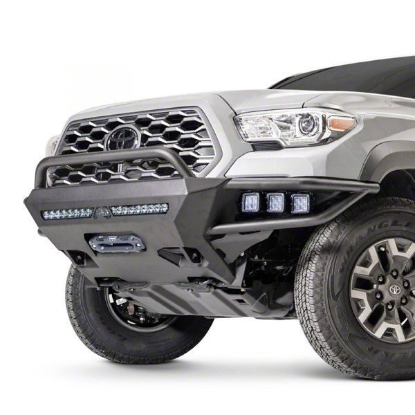 Fab Fours Tacoma Ultra Light Hybrid Winch Front Bumper with Pre-Runner ...