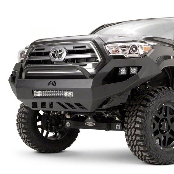 Fab Fours Tacoma Vengeance Front Bumper with High Pre-Runner Guard ...