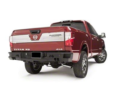 Fab Fours Premium Rear Bumper; Bare Steel (16-20 Titan XD)