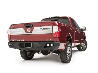 Fab Fours Vengeance Rear Bumper; Bare Steel (16-20 Titan XD)