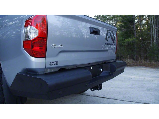 Fab Fours Black Steel Elite Rear Bumper; Matte Black (07-13 Tundra)