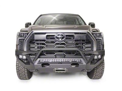 Fab Fours Matrix Winch Front Bumper with Pre-Runner Guard; Matte Black (22-25 Tundra)