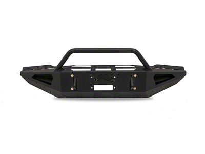 Fab Fours Red Steel Front Bumper with Pre-Runner Guard; Matte Black (07-13 Tundra)