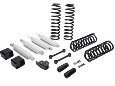 Fabtech 3-Inch Sport Lift Kit with Performance Shocks (07-18 Jeep Wrangler JK 2-Door)