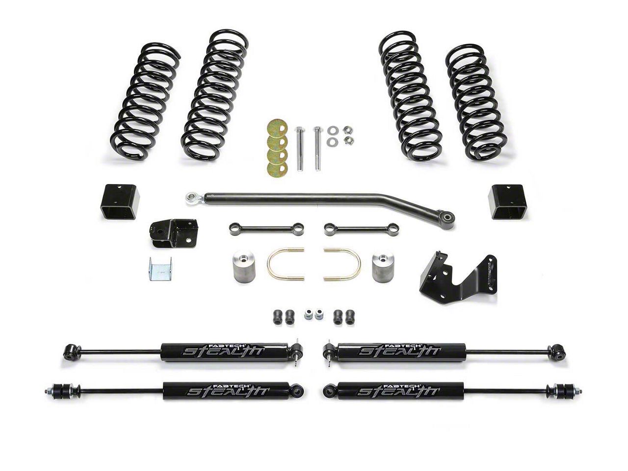 Fabtech Jeep Wrangler 3-Inch Sport II Lift Kit with Shocks J119396 (07 ...