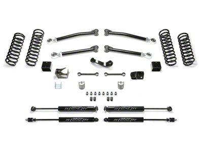 Fabtech 3-Inch Trail Suspension Lift Kit with Shocks (07-18 Jeep Wrangler JK 4-Door)