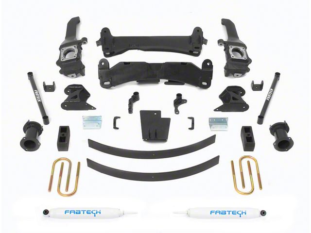 Fabtech 6-Inch Basic Suspension Lift Kit with Performance Shocks (05-14 6-Lug Tacoma)