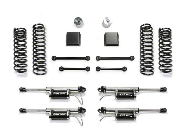 Fabtech 3-Inch Sport II Suspension Lift Kit with Dirt Logic 2.25 Reservoir Shocks (20-24 3.6L Jeep Gladiator JT)