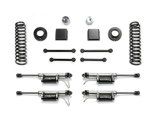 Fabtech 3-Inch Sport Suspension Lift Kit with Dirt Logic 2.25 Reservoir Shocks (20-24 3.0L EcoDiesel Jeep Gladiator JT)