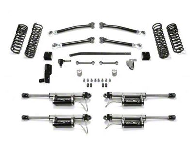 Fabtech 3-Inch Trail Suspension Lift Kit with Dirt Logic 2.25 Reservoir Shocks (21-24 Jeep Wrangler JL 4xe)