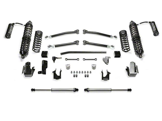 Fabtech 5-Inch Trail Suspension Lift Kit with Front Dirt Logic 2.5 Reservoir Coil-Overs and Rear Dirt Logic 2.25 Shocks (18-20 2.0L or 3.6L Jeep Wrangler JL 4-Door)