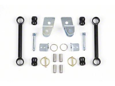 Fabtech Front Sway Bar Link and Disconnect Kit for 3 to 5-Inch Lift (07-18 Jeep Wrangler JK)