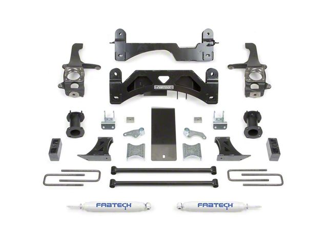 Fabtech 6-Inch Basic Suspension Lift Kit with Performance Shocks (07-15 5.7L Tundra Double Cab, CrewMax, Excluding TRD Pro)