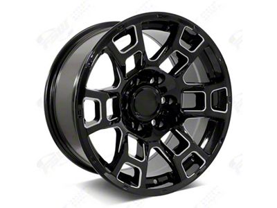 Factory Style Wheels 2021 4TR Pro Style Gloss Black Milled 6-Lug Wheel; 22x9; -10mm Offset (05-15 Tacoma)