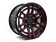 Factory Style Wheels 2022 Flow Forged Tac Pro Style Black Red Milled 6-Lug Wheel; 22x9; 0mm Offset (05-15 Tacoma)