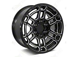 Factory Style Wheels 2022 Flow Forged Tac Pro Style Black Milled 6-Lug Wheel; 22x9; 0mm Offset (10-24 4Runner)