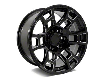 Factory Style Wheels 2021 Flow Forged 4TR Pro Style Gloss Black Milled 6-Lug Wheel; 20x9; 0mm Offset (2024 Tacoma)