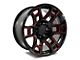 Factory Style Wheels 2021 Flow Forged 4TR Pro Style Gloss Black Red Milled 6-Lug Wheel; 20x9; 0mm Offset (2024 Tacoma)