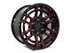 Factory Style Wheels 2022 Tac Pro Style Gloss Black Red Milled 6-Lug Wheel; 17x8.5; -10mm Offset (2024 Tacoma)