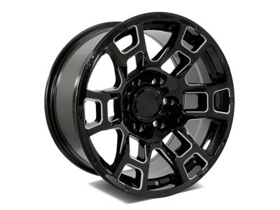 Factory Style Wheels 2021 Flow Forged 4TR Pro Style Gloss Black Milled 6-Lug Wheel; 20x9; -12mm Offset (05-15 Tacoma)