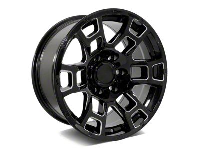 Factory Style Wheels 2021 Flow Forged 4TR Pro Style Gloss Black Milled 6-Lug Wheel; 20x9; 0mm Offset (05-15 Tacoma)