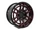 Factory Style Wheels 2022 Tac Pro Style Gloss Black Red Milled 6-Lug Wheel; 17x8.5; -10mm Offset (05-15 Tacoma)