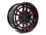 Factory Style Wheels 2022 Tac Pro Style Gloss Black Red Milled 6-Lug Wheel; 16x8; 0mm Offset (05-15 Tacoma)