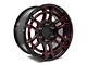 Factory Style Wheels 2022 Tac Pro Style Gloss Black Red Milled 6-Lug Wheel; 17x8.5; 0mm Offset (05-15 Tacoma)