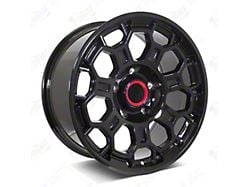 Factory Style Wheels Honeycomb Pro Style Gloss Black 6-Lug Wheel; 17x8.5; 0mm Offset (05-15 Tacoma)