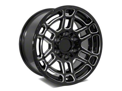 Factory Style Wheels 2022 Tac Pro Style Gloss Black Milled 6-Lug Wheel; 16x8; 0mm Offset (10-24 4Runner)