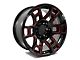 Factory Style Wheels 2021 Flow Forged 4TR Pro Style Gloss Black Red Milled 6-Lug Wheel; 20x9; -12mm Offset (03-09 4Runner)