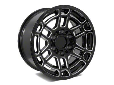 Factory Style Wheels 2022 Tac Pro Style Gloss Black Milled 6-Lug Wheel; 17x8.5; 0mm Offset (03-09 4Runner)