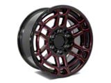 Factory Style Wheels 2022 Tac Pro Style Gloss Black Red Milled 6-Lug Wheel; 16x8; 0mm Offset (16-23 Tacoma)