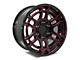 Factory Style Wheels 2022 Tac Pro Style Gloss Black Red Milled 6-Lug Wheel; 16x8; 0mm Offset (16-23 Tacoma)