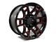 Factory Style Wheels 2021 Flow Forged 4TR Pro Style Gloss Black Red Milled 6-Lug Wheel; 20x9; 0mm Offset (22-24 Tundra)