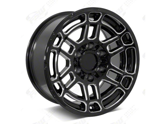 Factory Style Wheels 2022 Tac Pro Style Gloss Black Milled 6-Lug Wheel; 20x9; -12mm Offset (22-24 Tundra)
