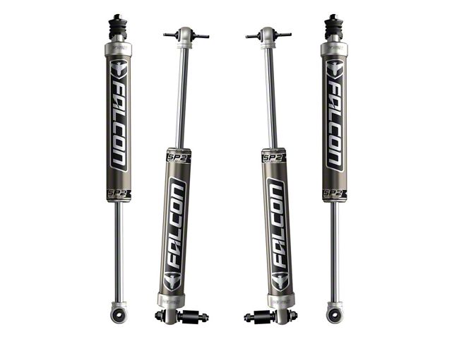 Falcon Shocks SP2 2.1 Monotube Front and Rear Shocks for 3 to 3.50-Inch Lift (07-18 Jeep Wrangler JK 4-Door)