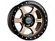 Falcon Wheels T1 Series Matte Bronze with Matte Black Ring 6-Lug Wheel; 17x9; 0mm Offset (03-09 4Runner)