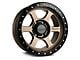 Falcon Wheels T1 Series Matte Bronze with Matte Black Ring 6-Lug Wheel; 17x9; -12mm Offset (03-09 4Runner)