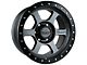 Falcon Wheels T1 Series Matte Gunmetal with Matte Black Ring 6-Lug Wheel; 17x9; 0mm Offset (03-09 4Runner)