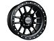 Falcon Wheels T7 Series Matte Black with Matte Black Ring 6-Lug Wheel; 17x9; -12mm Offset (03-09 4Runner)