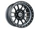 Falcon Wheels T7 Series Matte Gunmetal with Matte Black Ring 6-Lug Wheel; 17x9; 0mm Offset (03-09 4Runner)