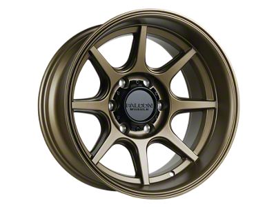 Falcon Wheels T8 Seeker Series Full Matte Bronze 6-Lug Wheel; 17x9; -38mm Offset (03-09 4Runner)