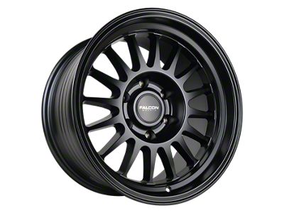 Falcon Wheels TX2 Stratos Series Full Matte Black 6-Lug Wheel; 17x9; -12mm Offset (03-09 4Runner)